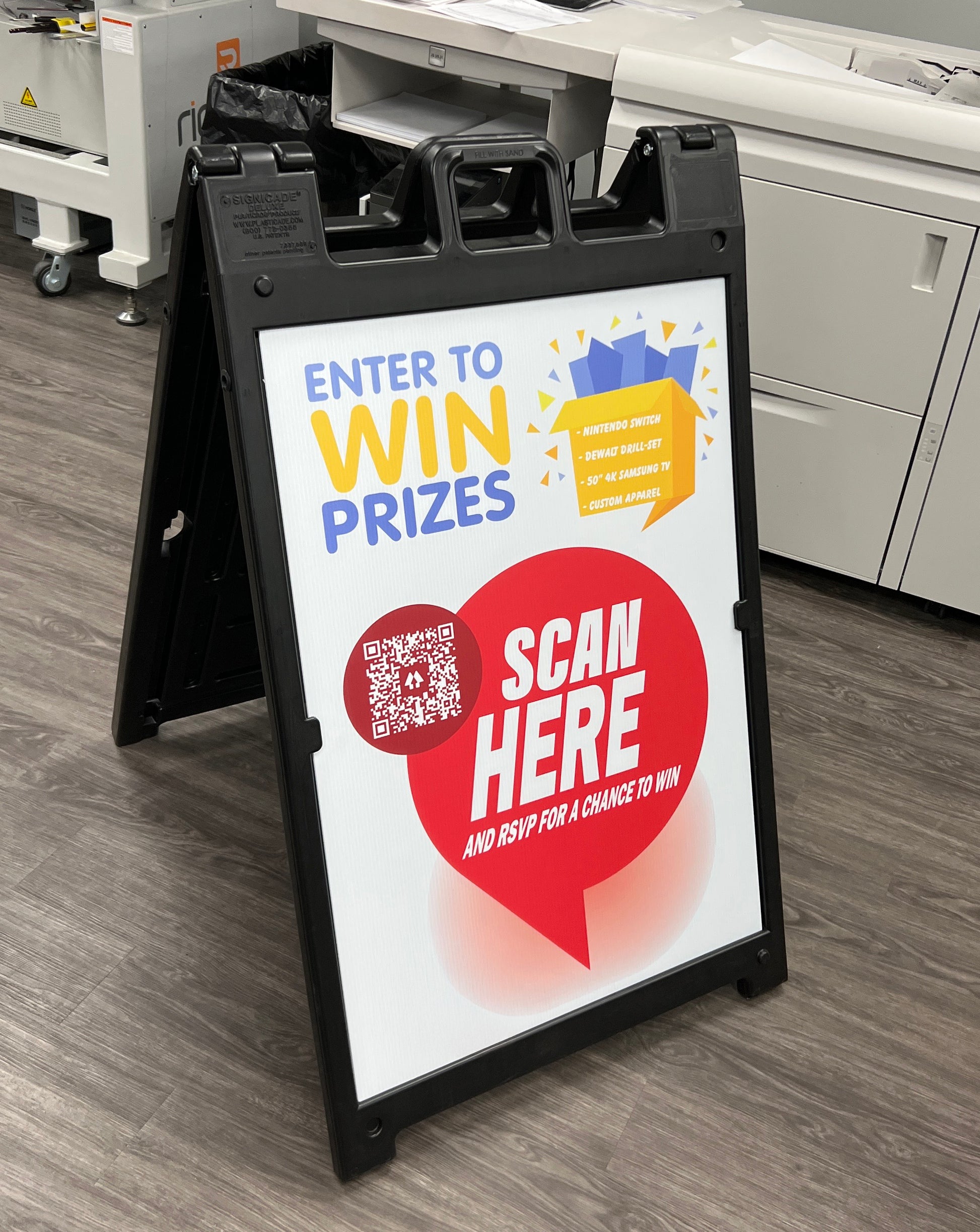 Custom A-Frame Signs – Double-Sided Design for Promotions