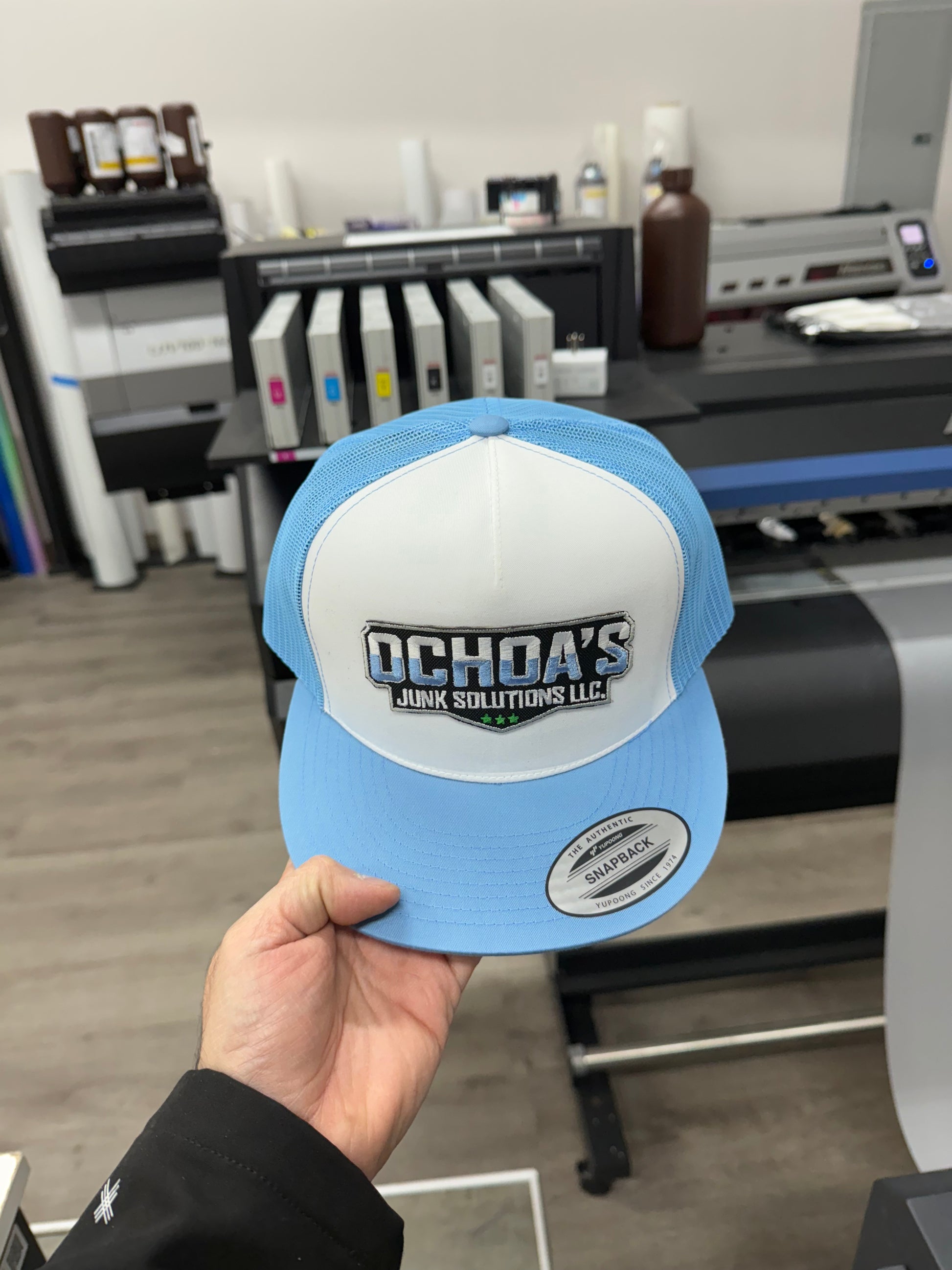 Custom  Embroidered Caps - 6-Pack with 6K to 8K Stitch Custom Patches