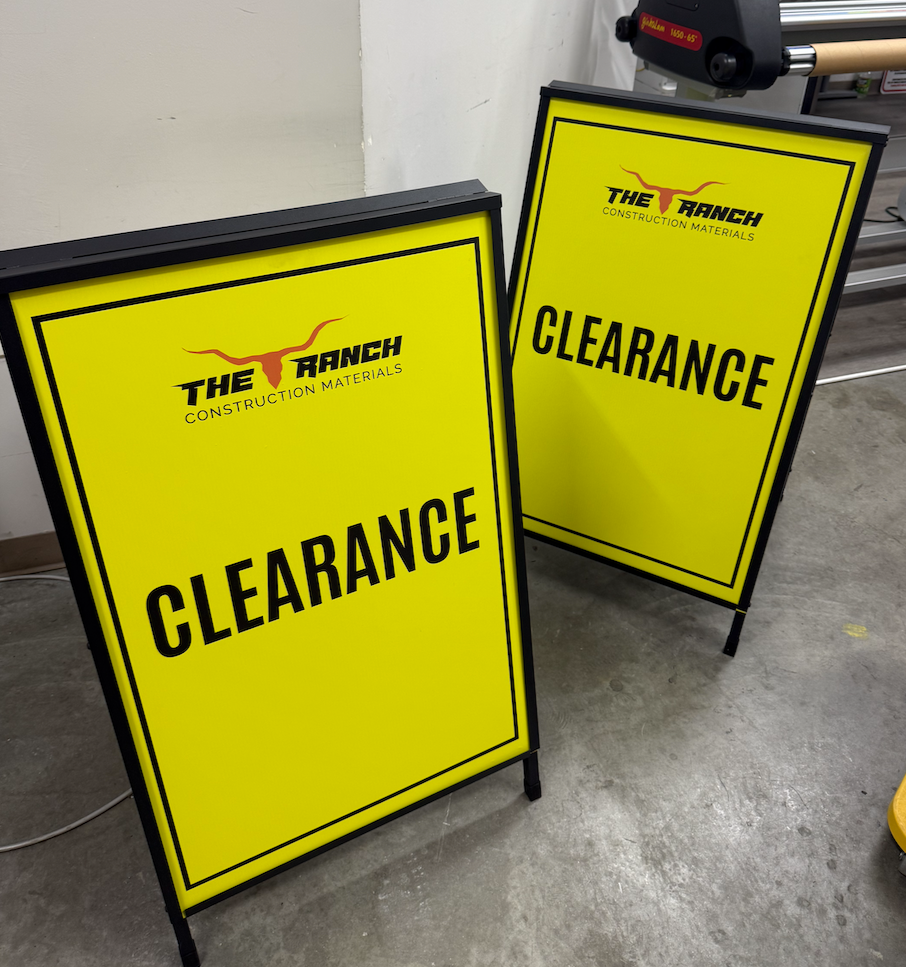 Custom A-Frame Signs – Double-Sided Design for Promotions