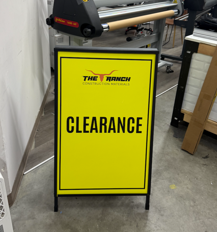Custom A-Frame Signs – Double-Sided Design for Promotions