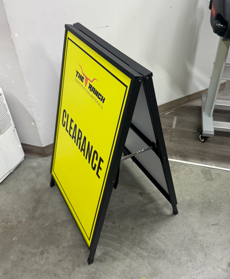 Custom A-Frame Signs – Double-Sided Design for Promotions