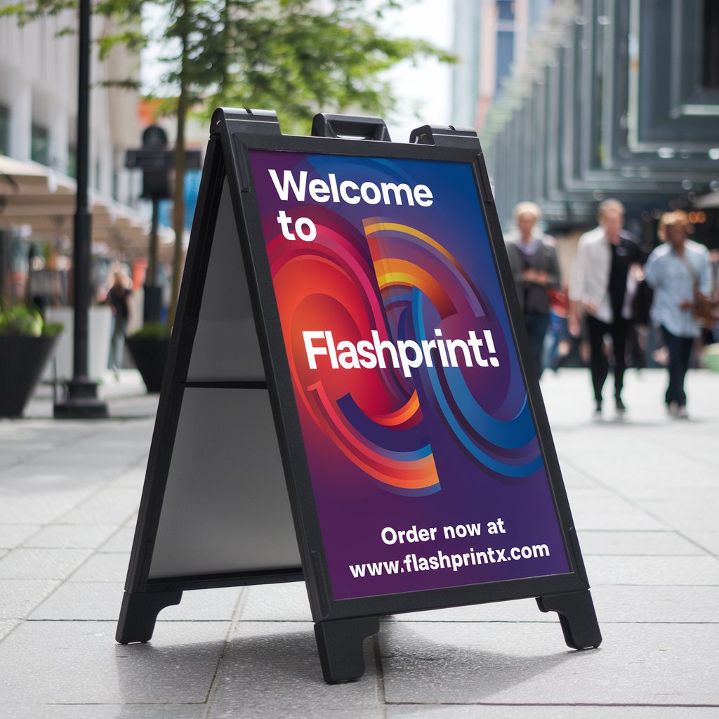 Custom A-Frame Signs – Double-Sided Design for Promotions