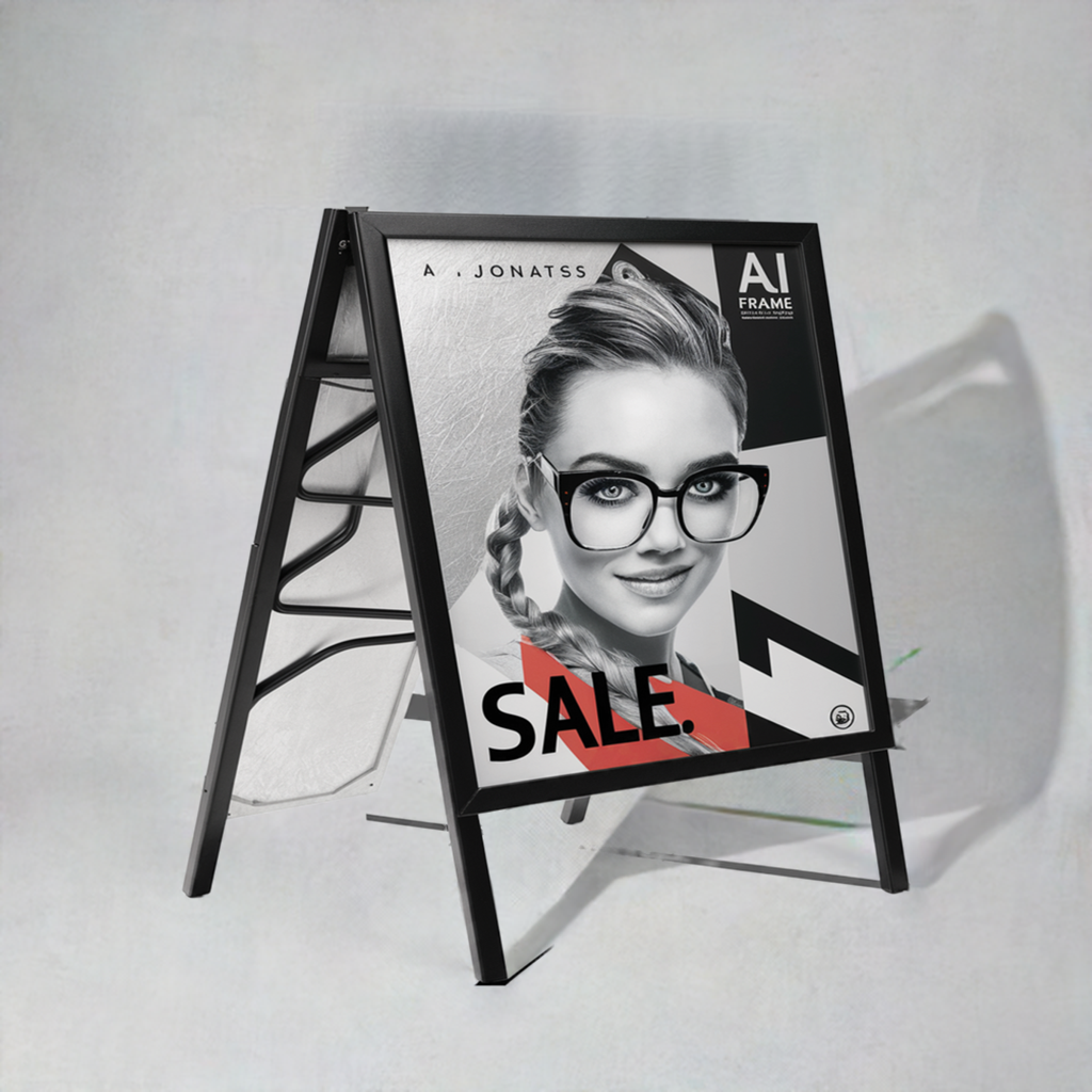 Custom A-Frame Signs – Double-Sided Design for Promotions