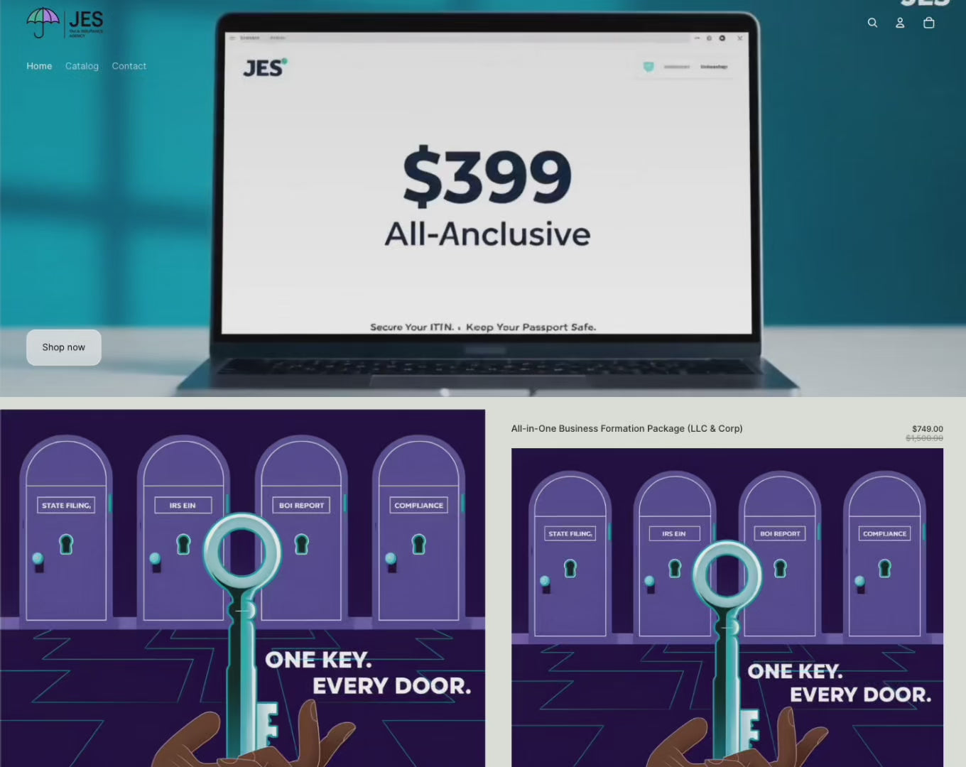 Business in a Box, E-commerce Package