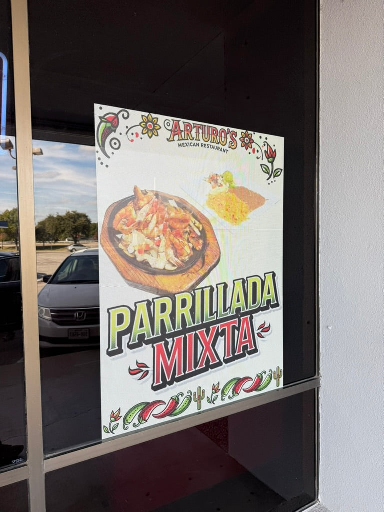 Perforated Window Vinyl (One-Way Vision)