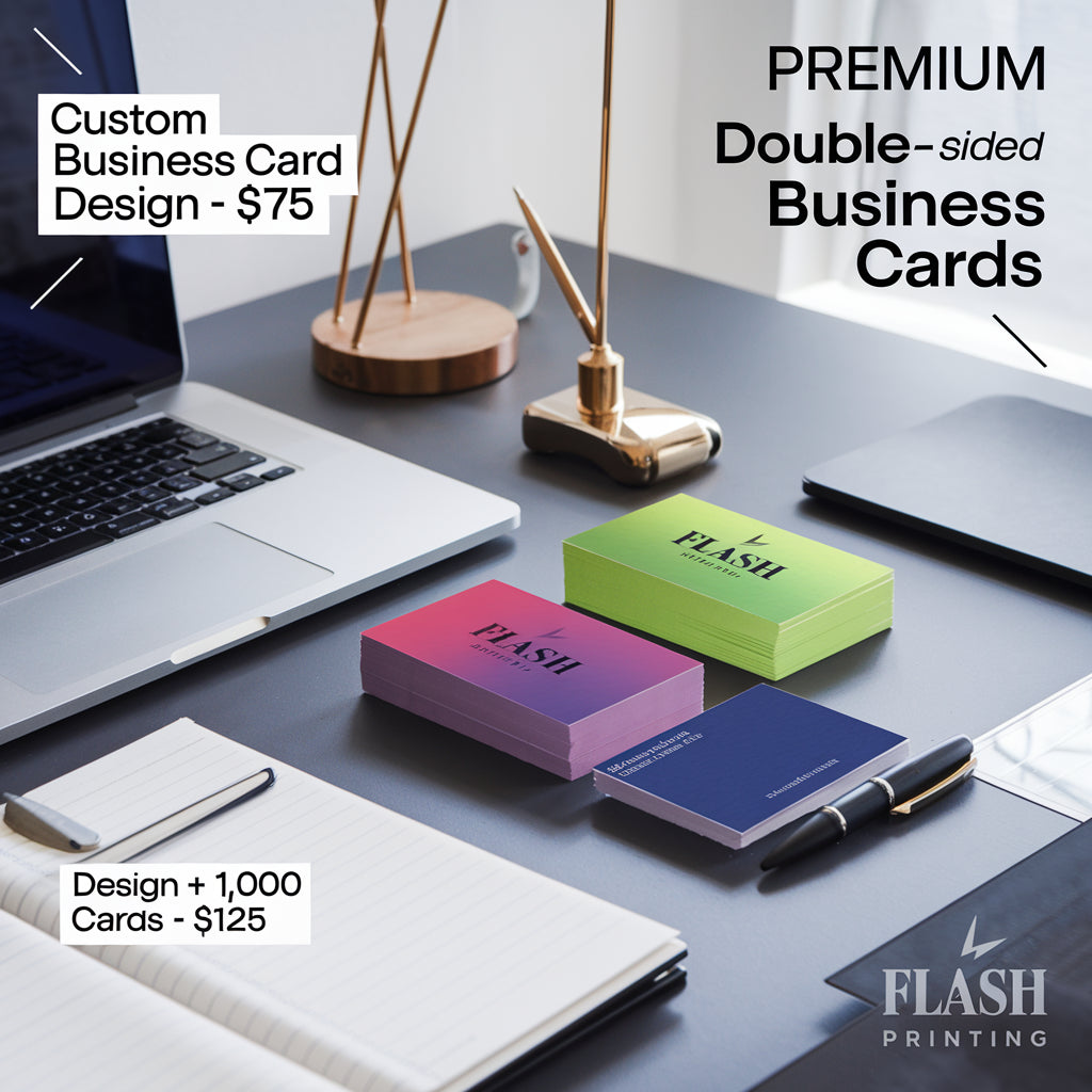 Premium Custom Business Cards (Pack of 1,000) – Flash Printing