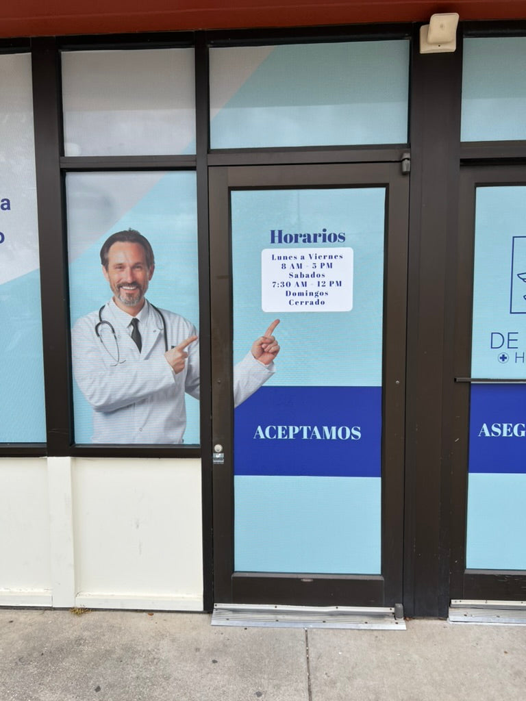 Perforated Window Vinyl (One-Way Vision)