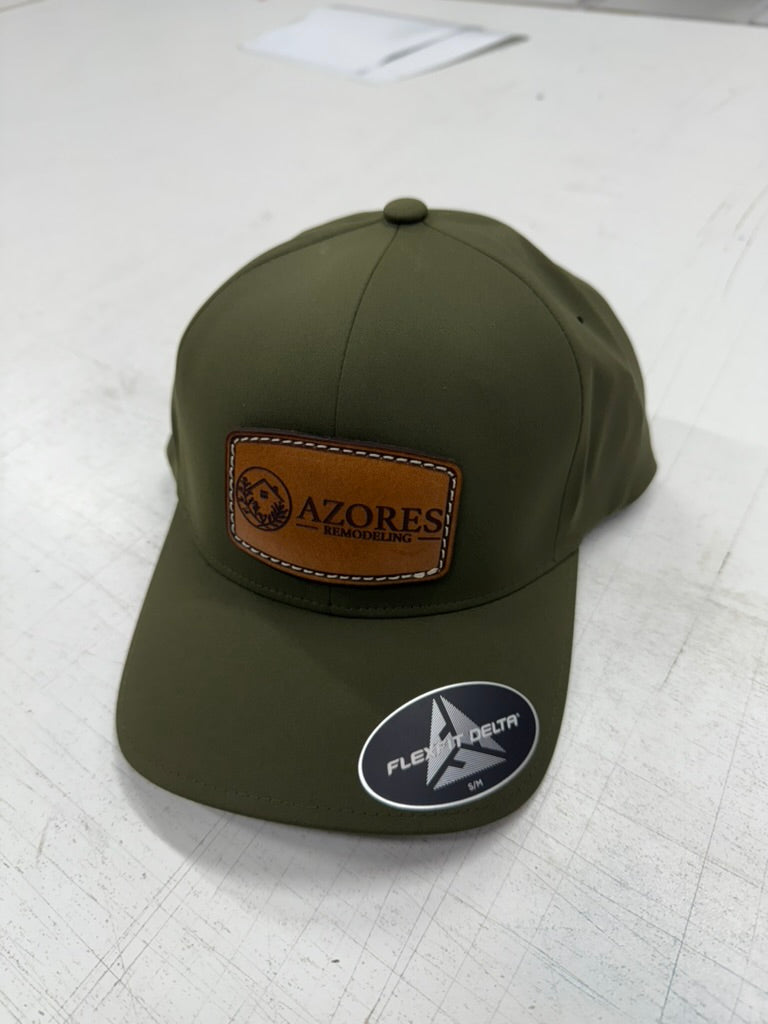 Custom Premium Hat with Your Logo on a Genuine Leather Patch