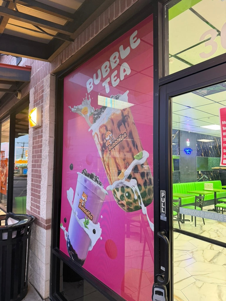 Custom Perforated Window Vinyl (One-Way Vision) | Storefront & Vehicles
