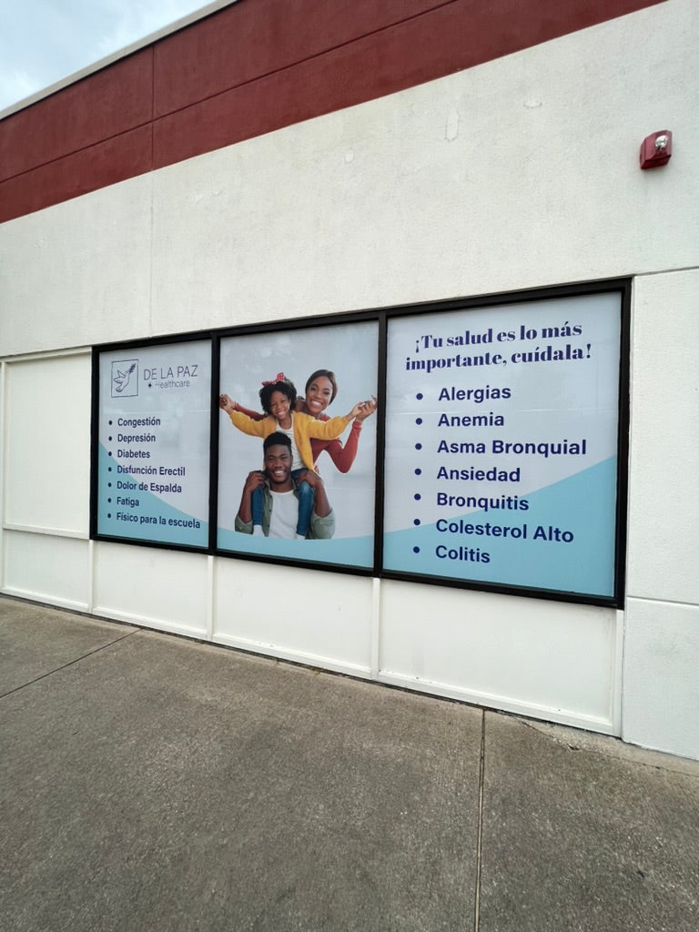 Perforated Window Vinyl (One-Way Vision)
