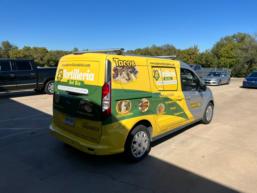 Premium 3/4 Commercial Van Vinyl Wrap - Ford Transit