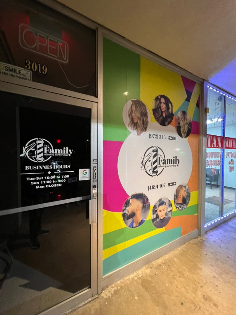 Perforated Window Vinyl (One-Way Vision)