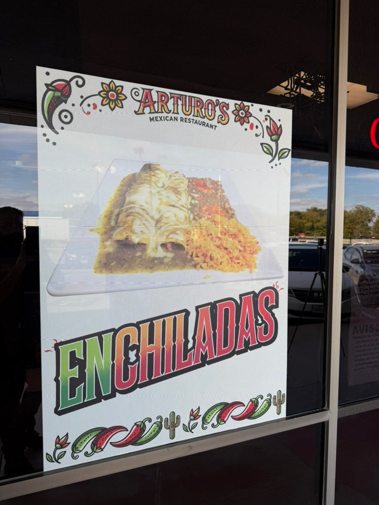 Perforated Window Vinyl (One-Way Vision)