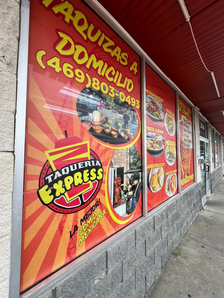 Perforated Window Vinyl (One-Way Vision)