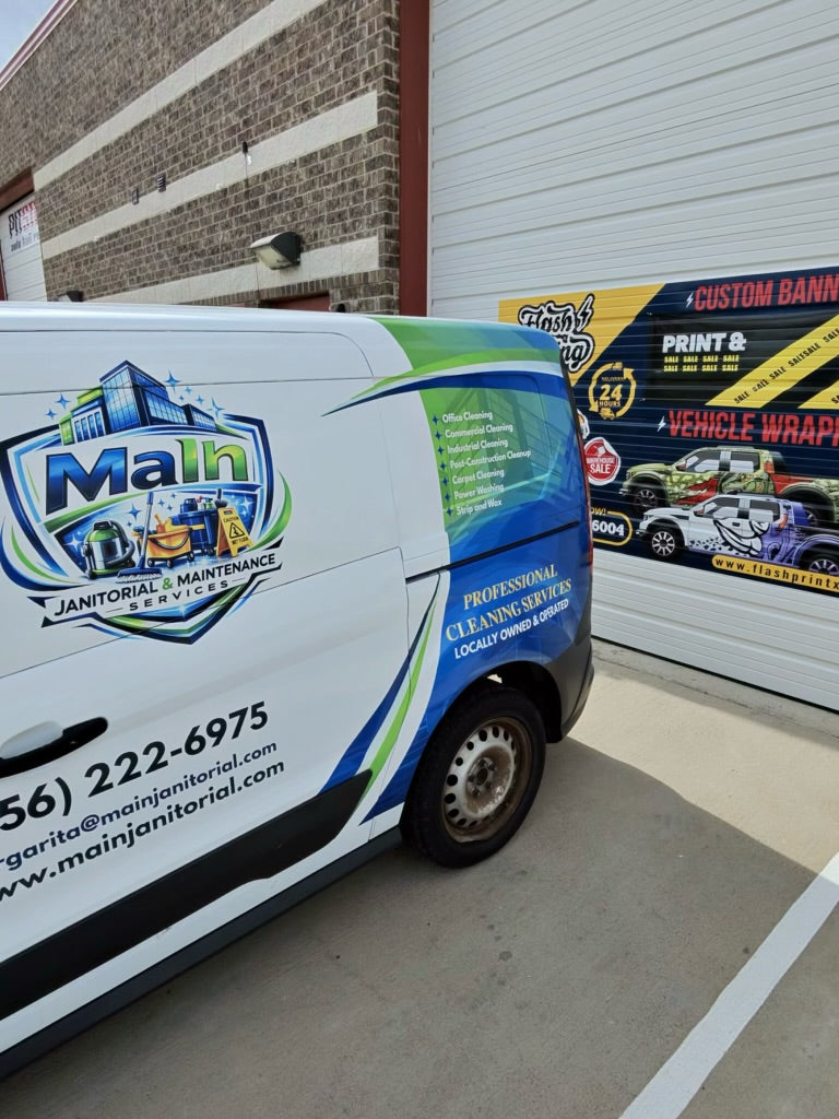 Premium 3/4 Commercial Van Vinyl Wrap - Ford Transit