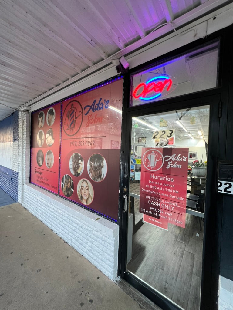 Perforated Window Vinyl (One-Way Vision)