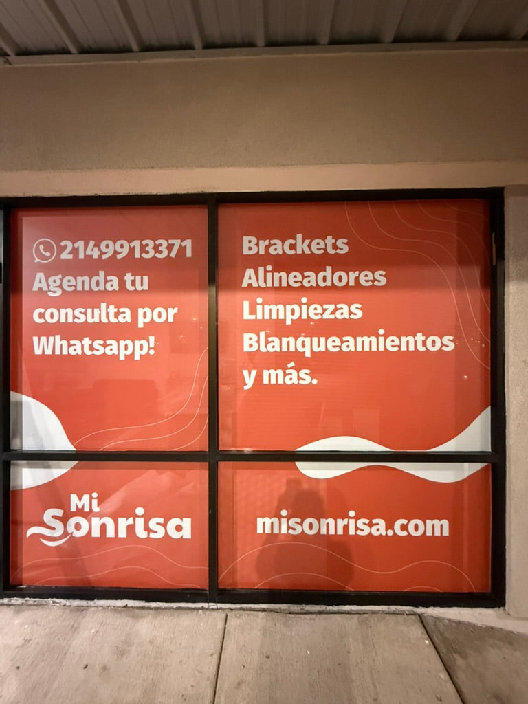 Perforated Window Vinyl (One-Way Vision)