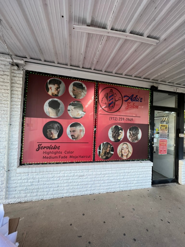 Perforated Window Vinyl (One-Way Vision)