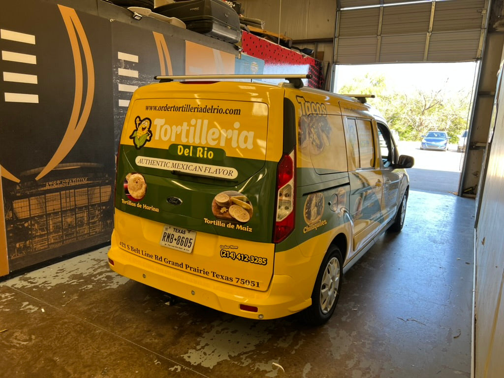 Premium 3/4 Commercial Van Vinyl Wrap - Ford Transit