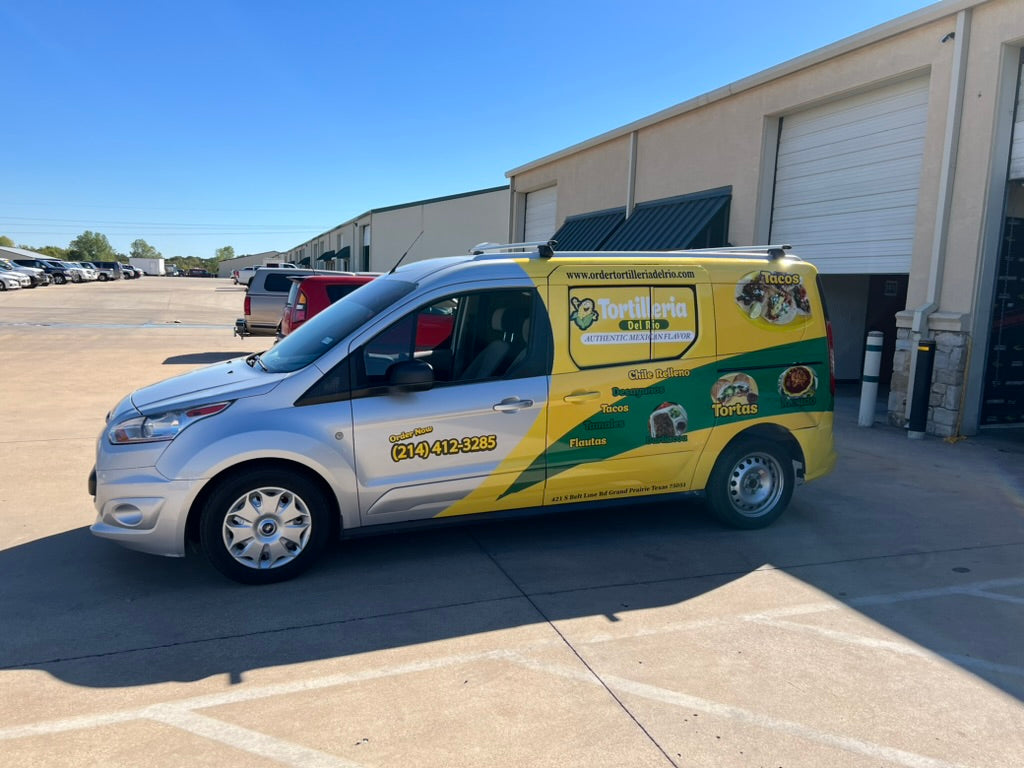Premium 3/4 Commercial Van Vinyl Wrap - Ford Transit