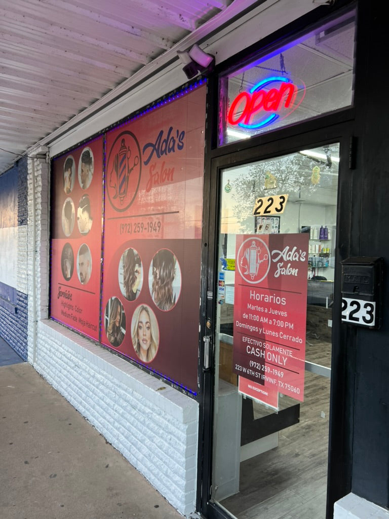 Perforated Window Vinyl (One-Way Vision)