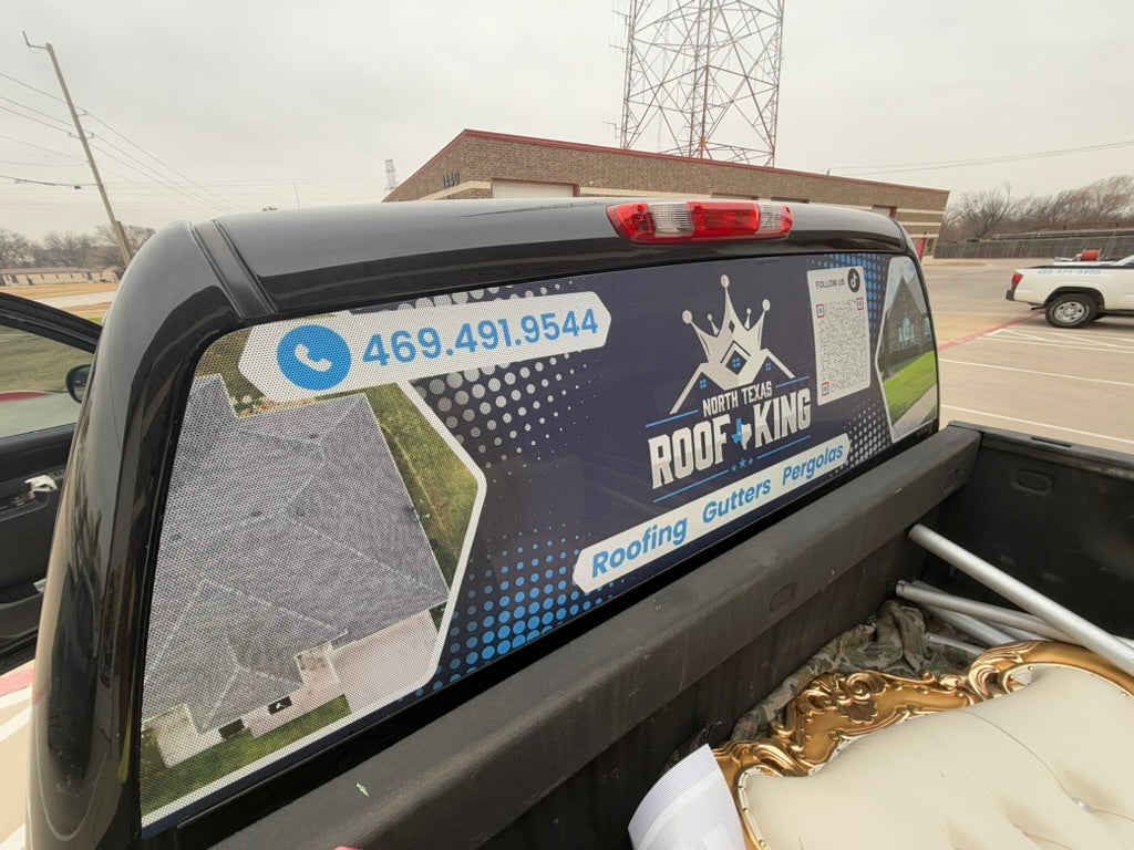 Perforated Window Vinyl (One-Way Vision)