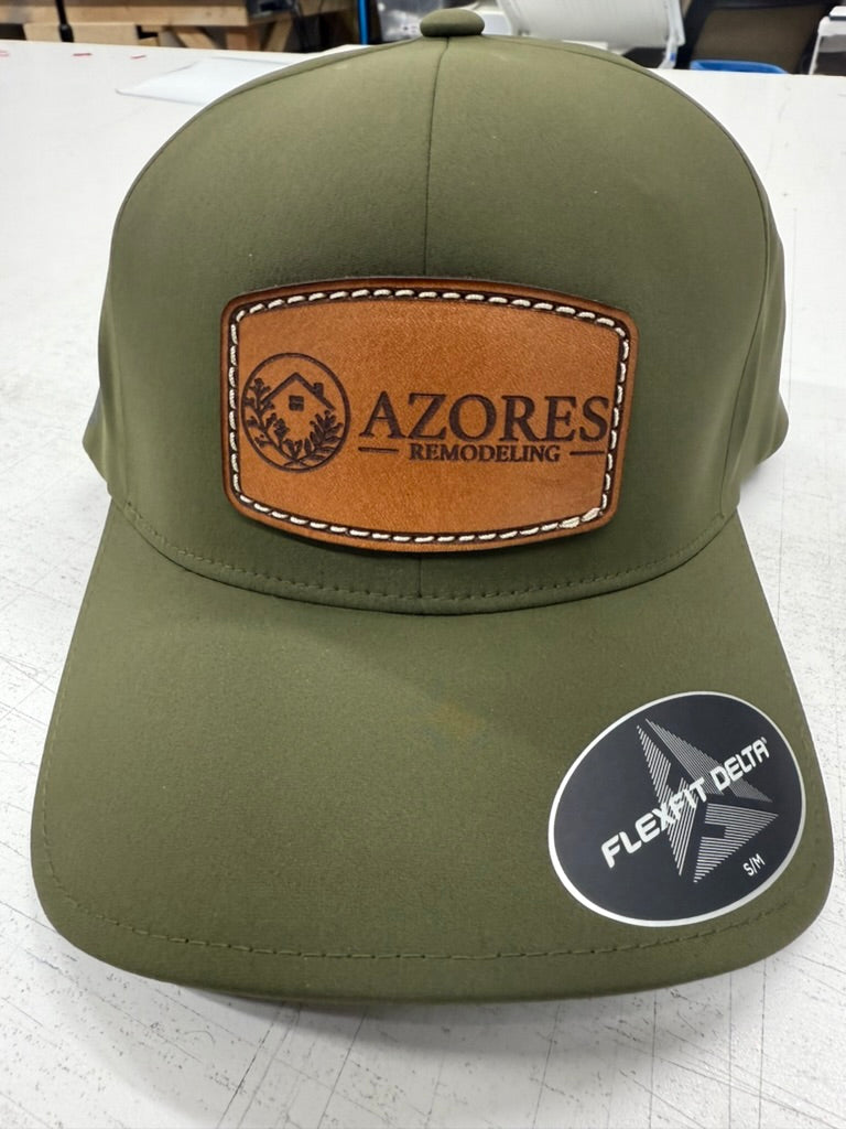 Custom Premium Hat with Your Logo on a Genuine Leather Patch