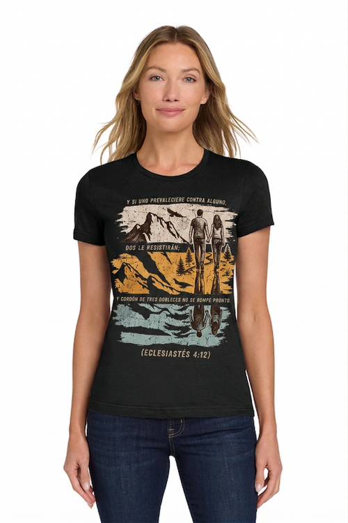 "Threefold Cord" Vintage Christian Tee – Ecclesiastes 4:12 Graphic T-Shirt