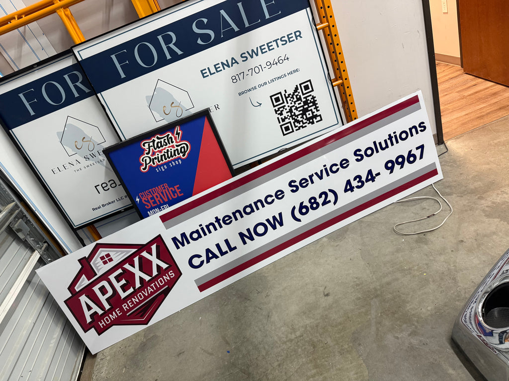 Custom UV Printed Signs – Foam Board, Coroplast, ACM & PVC for Business, Events & Outdoor Use