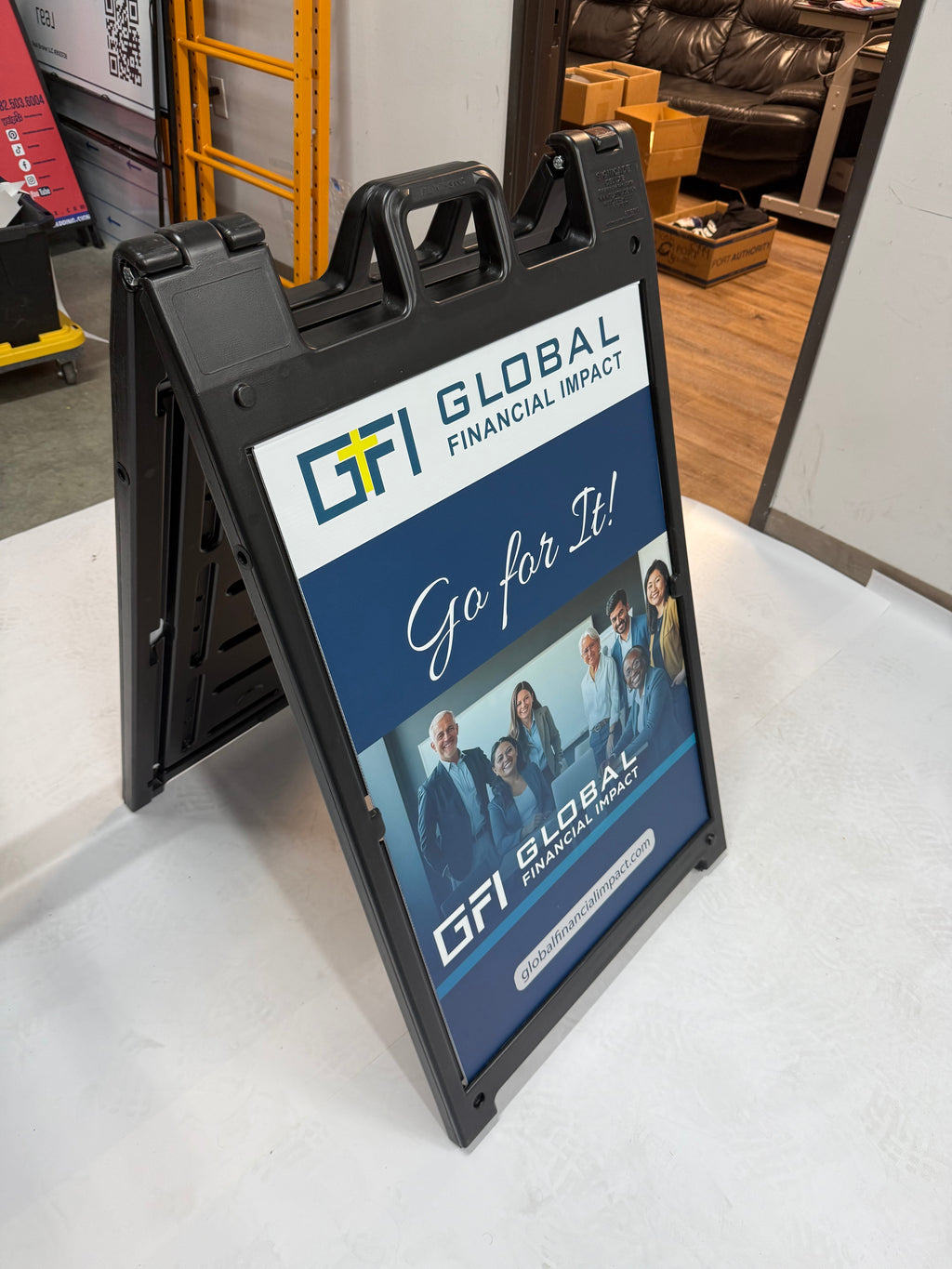 Custom A-Frame Signs – Double-Sided Design for Promotions
