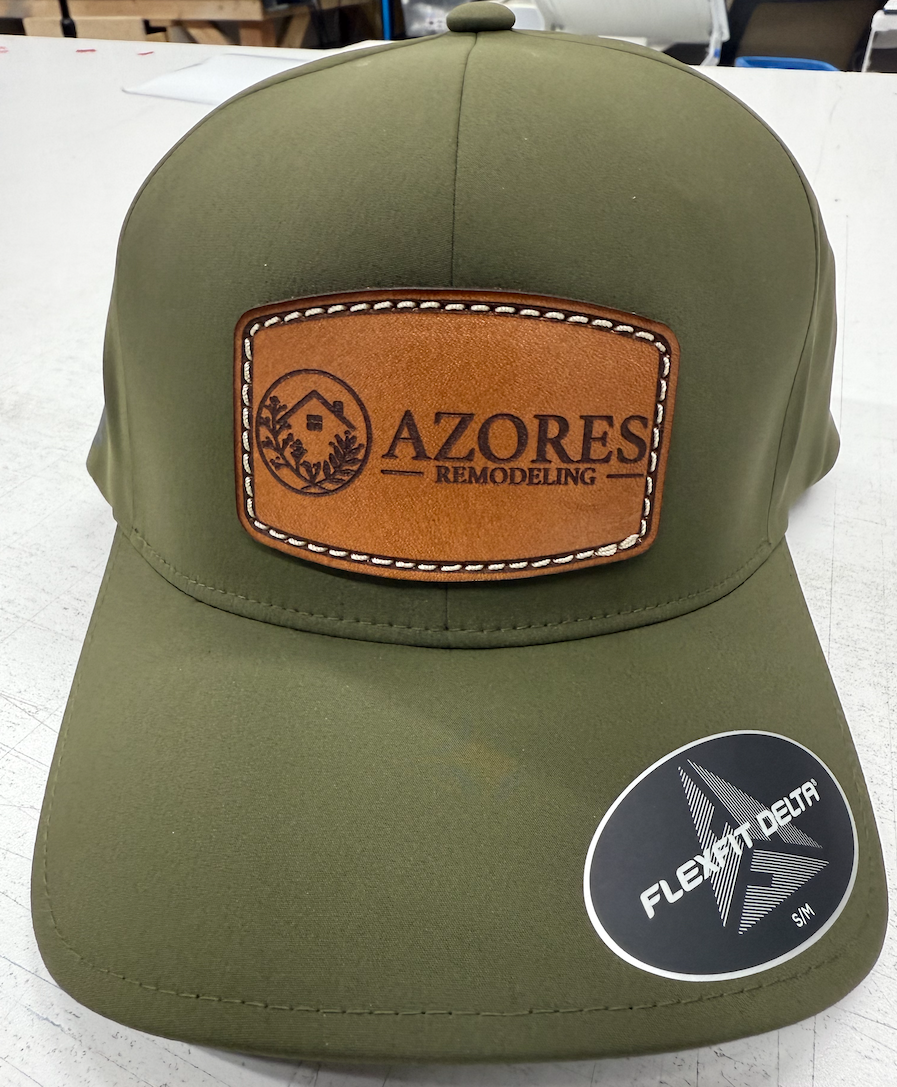 Custom Premium Hat with Your Logo on a Genuine Leather Patch