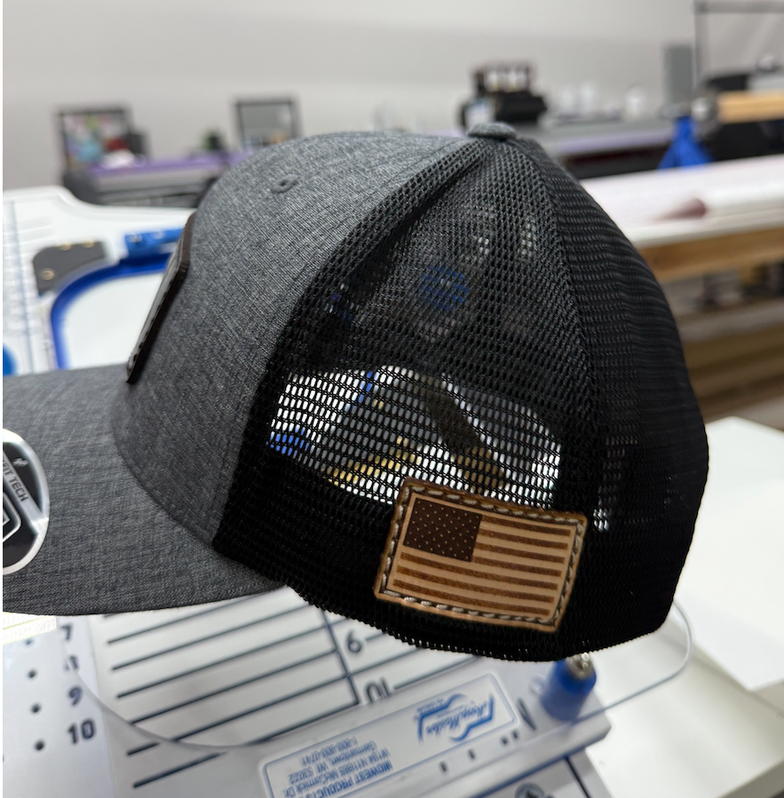 Custom Premium Hat with Your Logo on a Genuine Leather Patch