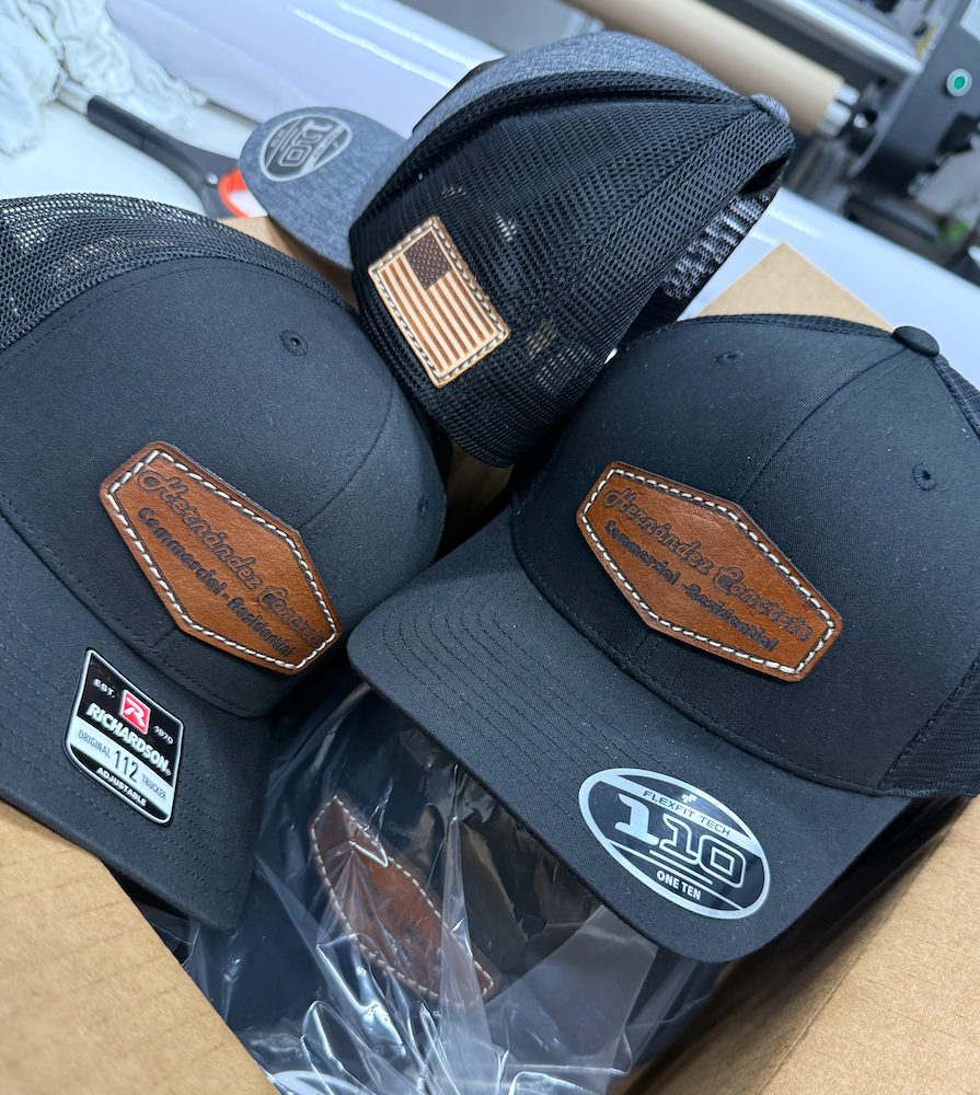 Custom Premium Hat with Your Logo on a Genuine Leather Patch