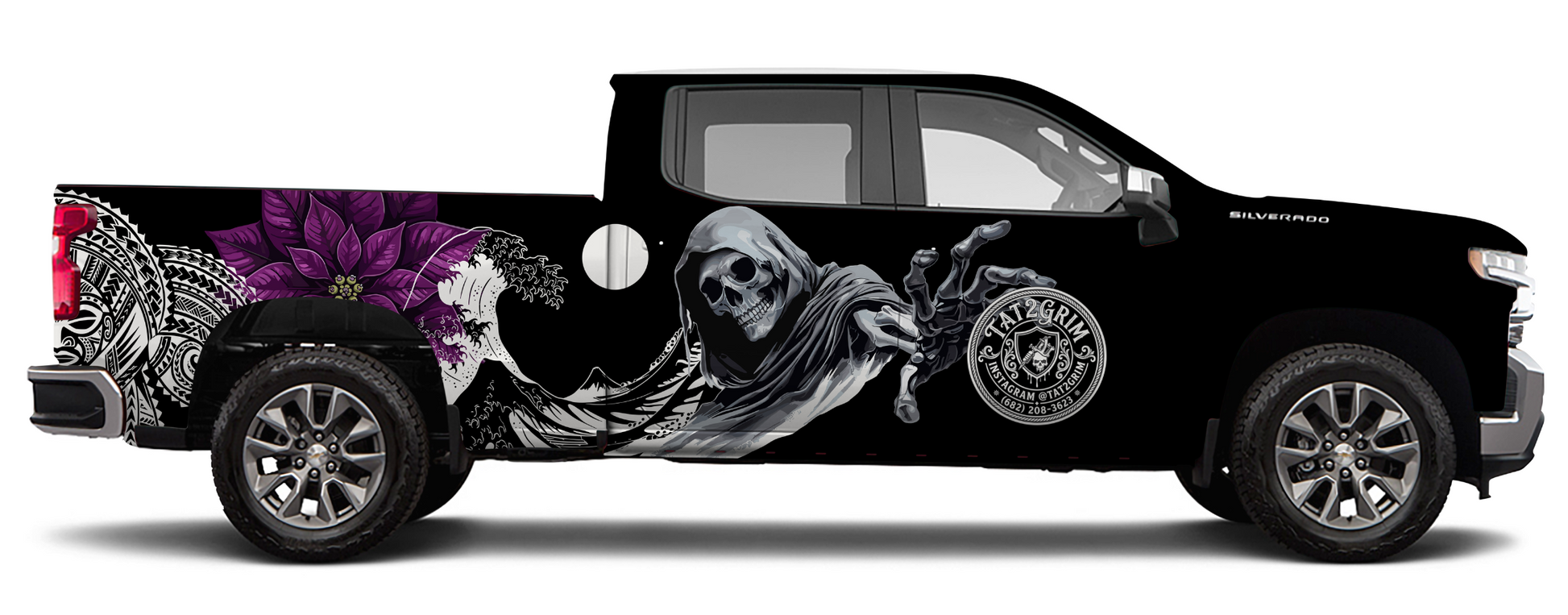Premium 3/4 Vehicle Wrap – Chevrolet Silverado 1500 Crew Cab (2019+)