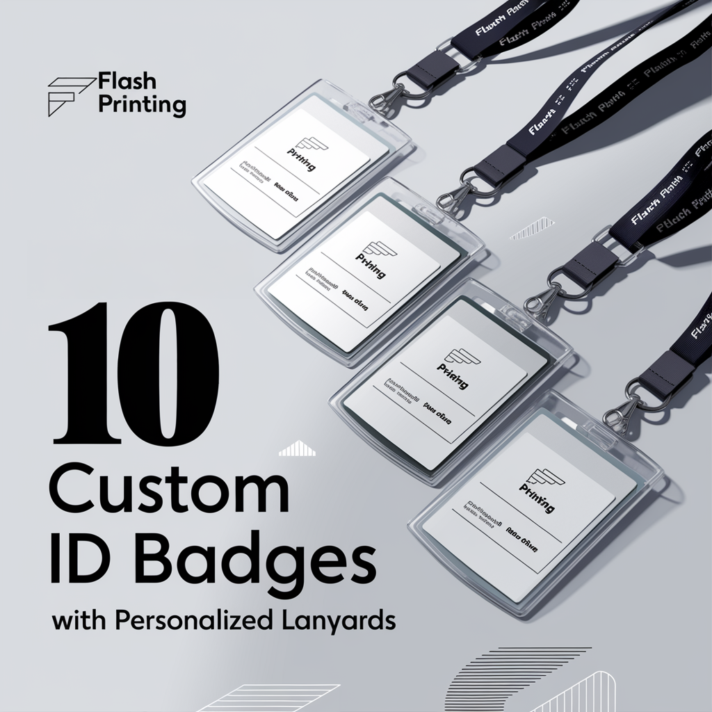 Custom Laminated ID Badges with Personalized Lanyards