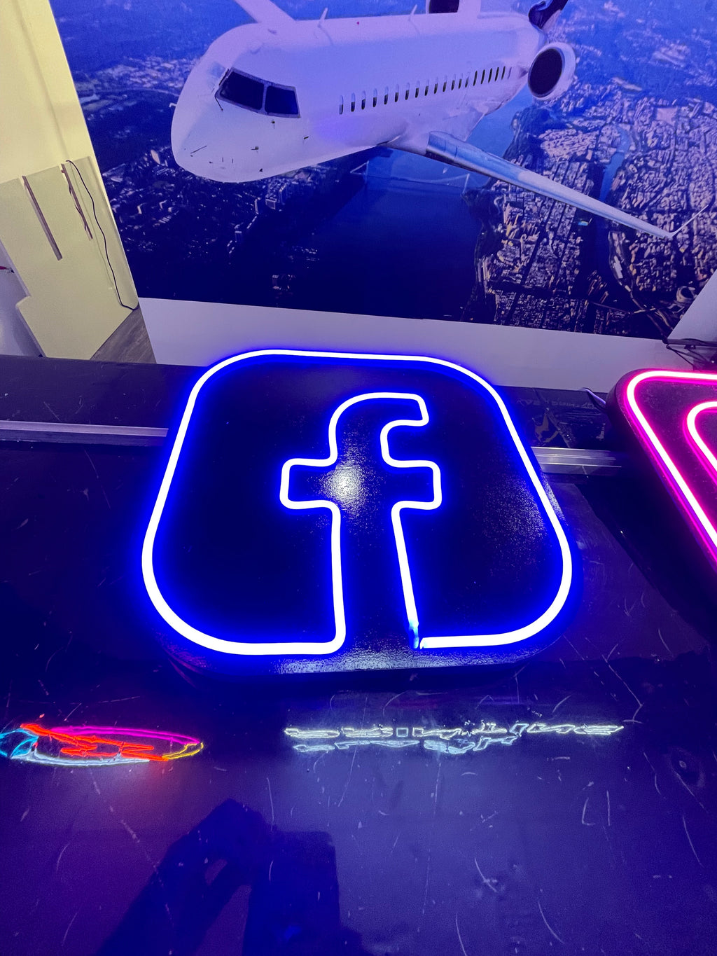 Facebook Neon Sign