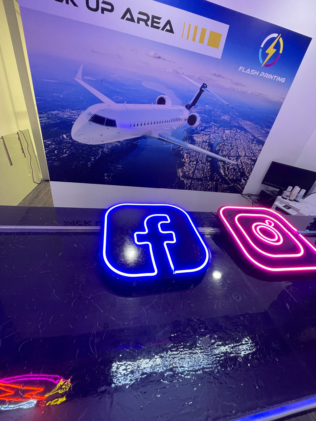 Facebook Neon Sign
