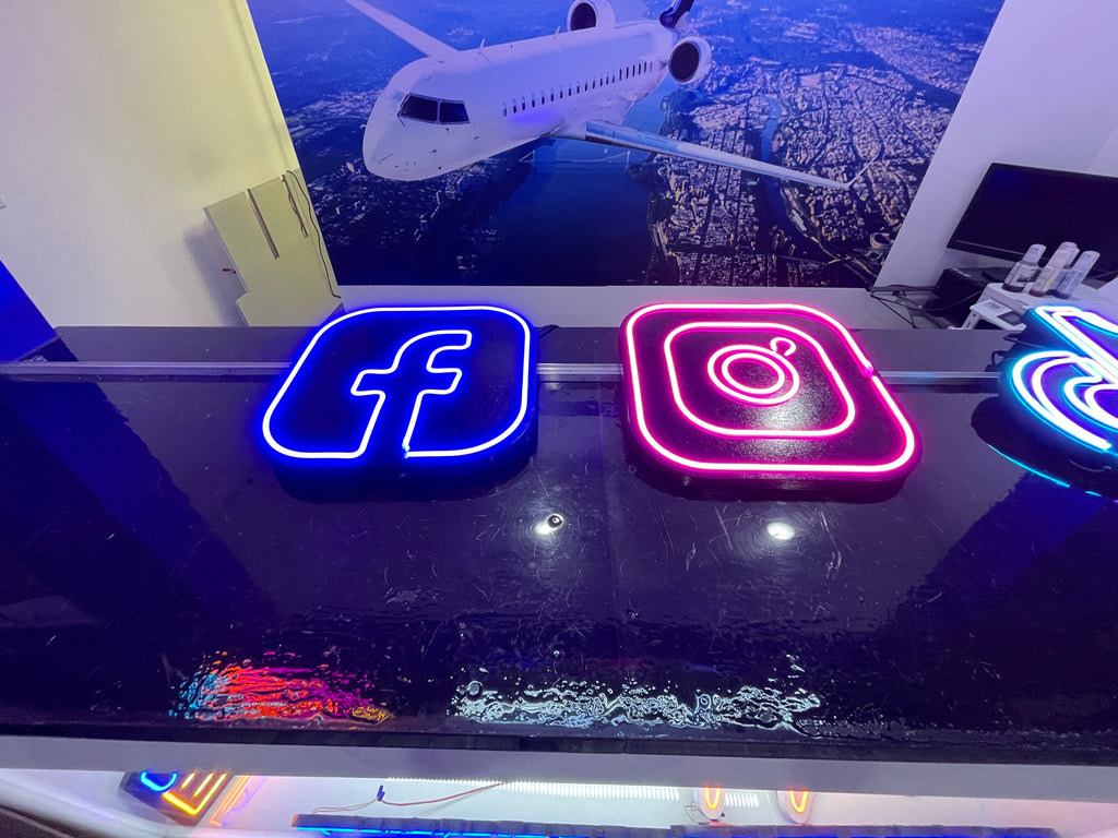 Facebook Neon Sign