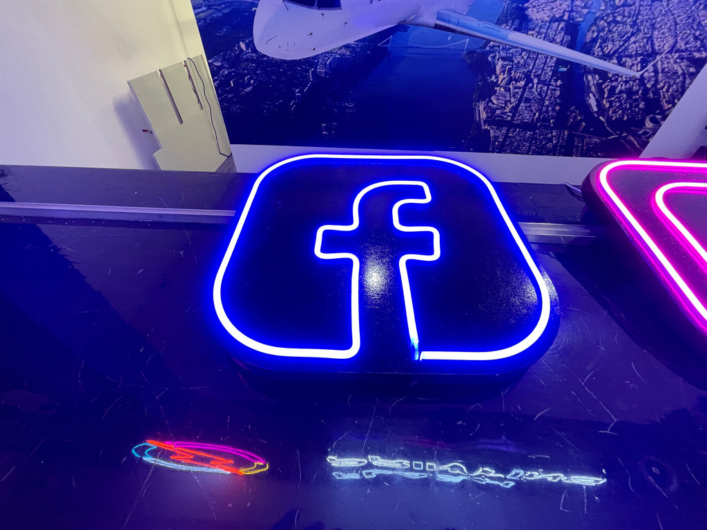 Facebook Neon Sign